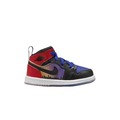 Pre-owned Air Jordan 1 Mid Ss Td 'skyline' | Blue | Infant Size 9