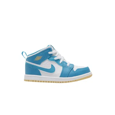Pre-owned Air Jordan 1 Mid Td 'aquatone' | Blue | Infant Size 5