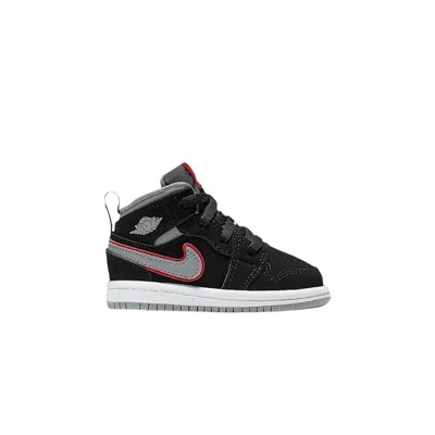 Pre-owned Air Jordan 1 Mid Td 'black Particle Grey' | Infant Size 5