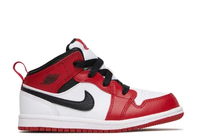 Air Jordan Babies'  1 Mid Td 'chicago' In White
