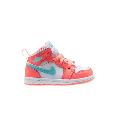 Pre-owned Air Jordan 1 Mid Td 'crimson Pulse' | Orange | Infant Size 6