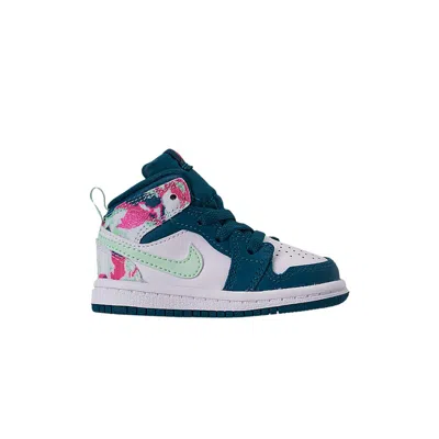 Pre-owned Air Jordan 1 Mid Td 'green Abyss Frosted Spruce' | Infant Size 7