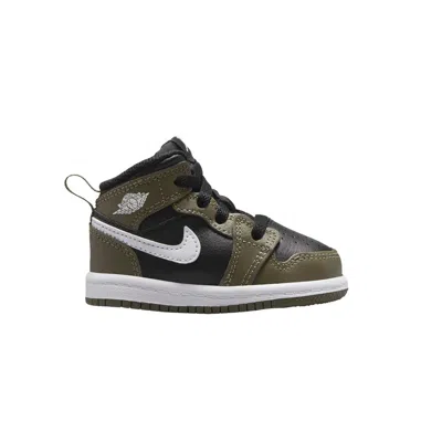 Pre-owned Air Jordan 1 Mid Td 'medium Olive' | Green | Infant Size 5