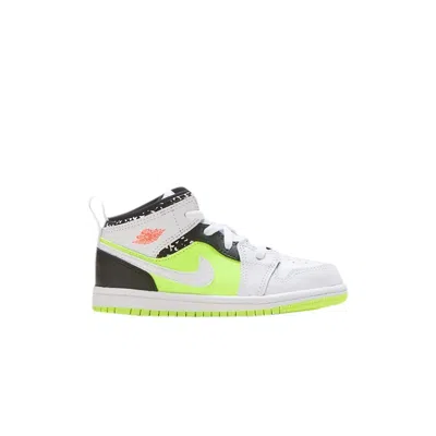 Pre-owned Air Jordan 1 Mid Td 'notebook' | White | Infant Size 10