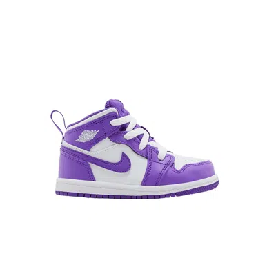Pre-owned Air Jordan 1 Mid Td 'purple Venom' | Infant Size 3