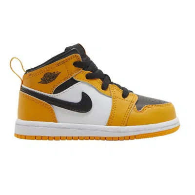 Pre-owned Air Jordan 1 Mid Td 'reverse Yellow Toe' | Infant Size 10