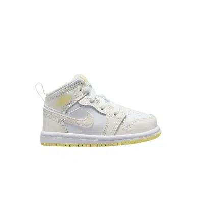 Pre-owned Air Jordan 1 Mid Td 'sail Light Laser Orange' | Cream | Infant Size 2