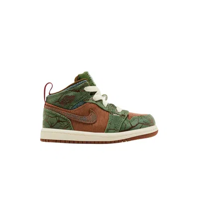 Pre-owned Air Jordan 1 Mid Td 'treeline' | Brown | Infant Size 7