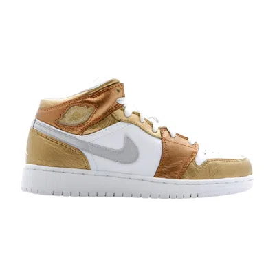 Pre-owned Air Jordan 1 Premium Gs 'metallic Gold' | Kid's Size 7