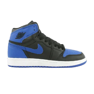 Pre-owned Air Jordan 1 Retro Gs 'royal' In Black
