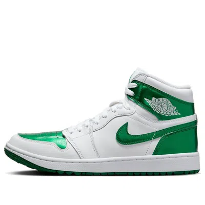 Air Jordan 1 Retro High Golf 'metallic Green' In White