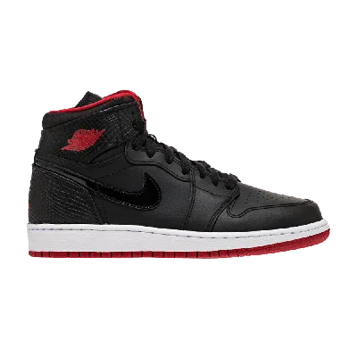 Pre-owned Air Jordan 1 Retro High Gs 'bred Snake' In Black