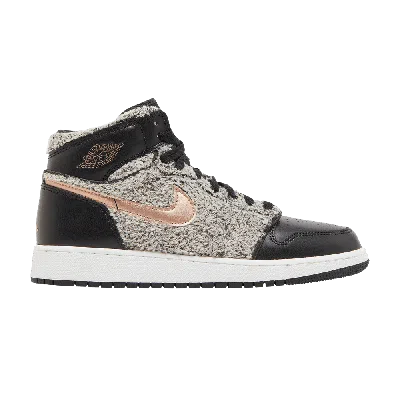 Pre-owned Air Jordan 1 Retro High Gs 'fleece' In Black