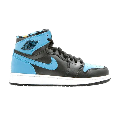 Pre-owned Air Jordan 1 Retro High Gs 'vivid Blue' In Black