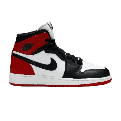 Pre-owned Air Jordan 1 Retro High Og Gs 'black Toe' 2013 In White