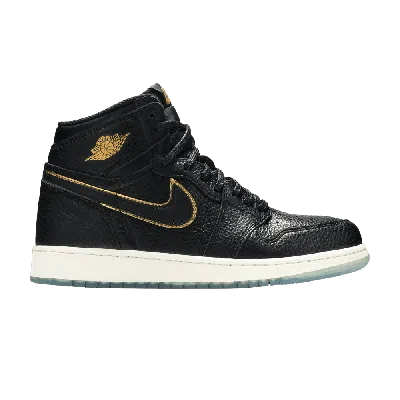Pre-owned Air Jordan 1 Retro High Og Gs 'city Of Flight' In Black