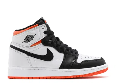 Air Jordan 1 Retro High Og Gs 'electro Orange' In White