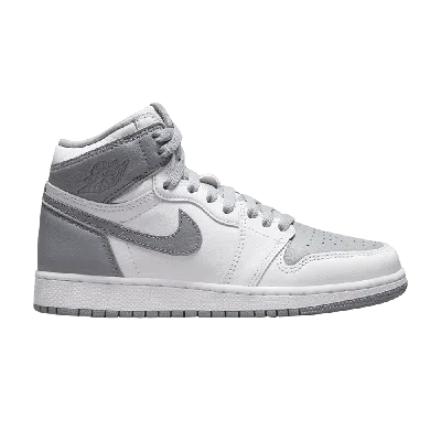 Pre-owned Air Jordan 1 Retro High Og Gs 'stealth' In White