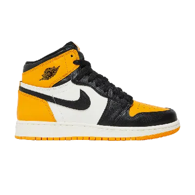 Pre-owned Air Jordan 1 Retro High Og Gs 'yellow Toe'