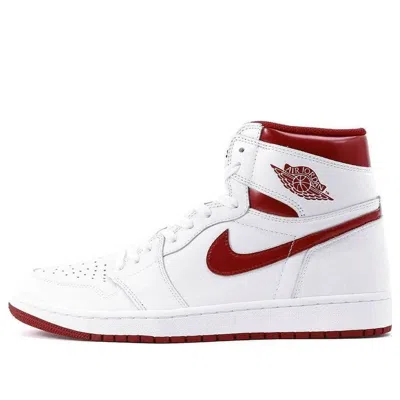 Air Jordan 1 Retro High Og 'metallic Red' In White
