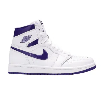 Pre-owned Air Jordan 1 Retro High Og Ps 'court Purple' | White | Kid's Size 1