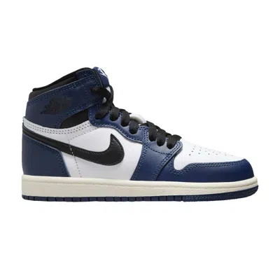 Pre-owned Air Jordan 1 Retro High Og Ps 'midnight Navy' | Blue | Kid's Size 12.5