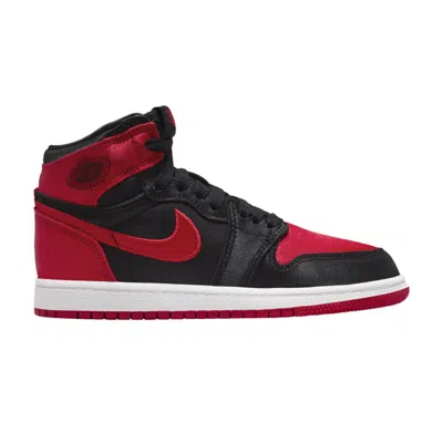 Pre-owned Air Jordan 1 Retro High Og Ps 'satin Bred' 2023 | Kid's Size 1.5 In Red