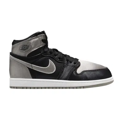 Pre-owned Air Jordan 1 Retro High Og Ps 'satin Shadow' | Grey | Kid's Size 3