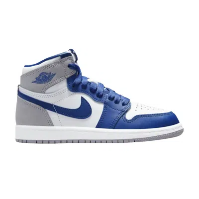 Pre-owned Air Jordan 1 Retro High Og Ps 'true Blue' | Kid's Size 13