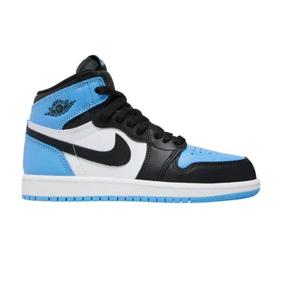 Pre-owned Air Jordan 1 Retro High Og Ps 'unc Toe' | Blue | Kid's Size 13.5