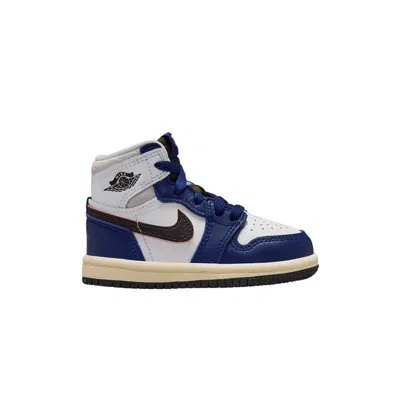 Pre-owned Air Jordan 1 Retro High Og Td 'rare Air - Deep Royal Blue' | Infant Size 4