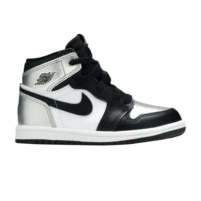 Pre-owned Air Jordan 1 Retro High Og Td 'silver Toe' | Infant Size 6