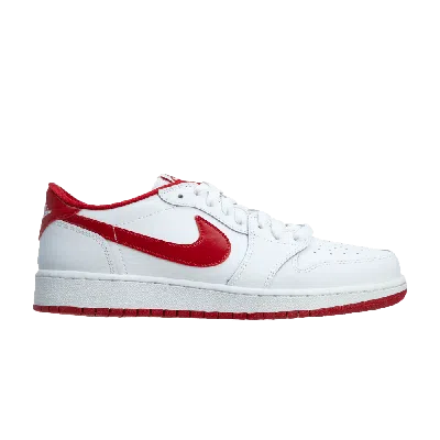 Pre-owned Air Jordan 1 Retro Low Bg 'white Varsity Red'