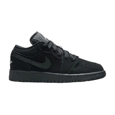Pre-owned Air Jordan 1 Retro Low Gs 'triple Black'