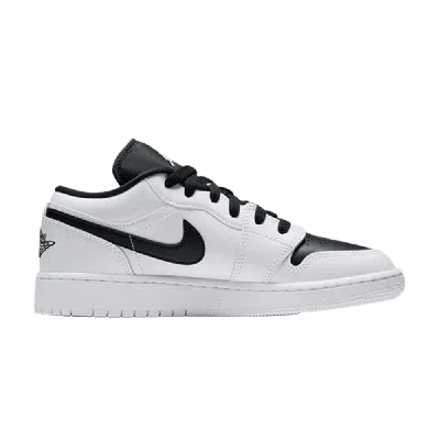 Pre-owned Air Jordan 1 Retro Low Gs 'white Black'