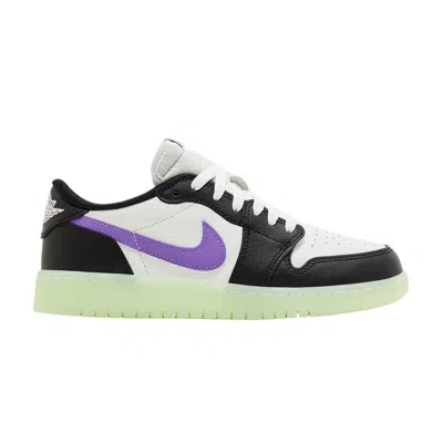 Pre-owned Air Jordan 1 Retro Low Og Gs 'black Raspberry' | Kid's Size 5.5