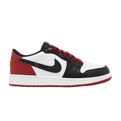 Pre-owned Air Jordan 1 Retro Low Og Gs 'black Toe' | White | Kid's Size 3.5