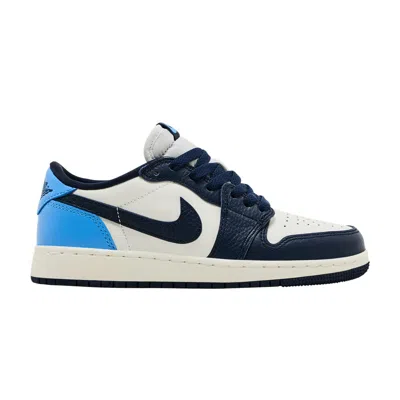 Pre-owned Air Jordan 1 Retro Low Og Gs 'obsidian Unc' | Blue | Kid's Size 5