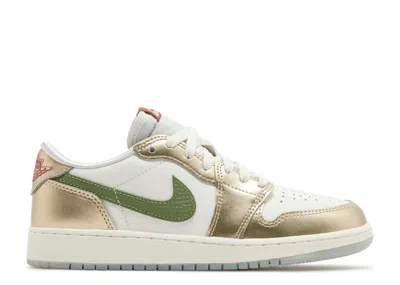 Air Jordan 1 Retro Low Og Gs 'year Of The Dragon' In Gold