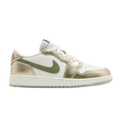Pre-owned Air Jordan 1 Retro Low Og Gs 'year Of The Dragon' | Gold | Kid's Size 6