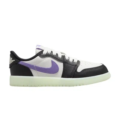 Pre-owned Air Jordan 1 Retro Low Og Ps 'black Raspberry' | Kid's Size 11.5