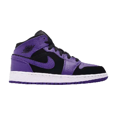 Pre-owned Air Jordan 1 Retro Mid Gs 'dark Concord' In Purple