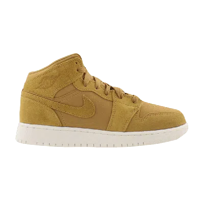 Pre-owned Air Jordan 1 Retro Mid Gs 'golden Harvest
