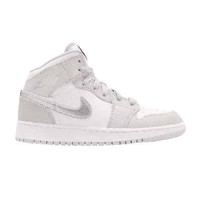 Pre-owned Air Jordan 1 Retro Mid Gs 'grey Fog'