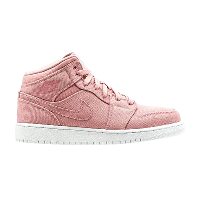Pre-owned Air Jordan 1 Retro Mid Gs 'pink'