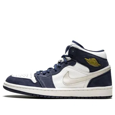 Air Jordan 1 Retro + 'midnight Navy' In White