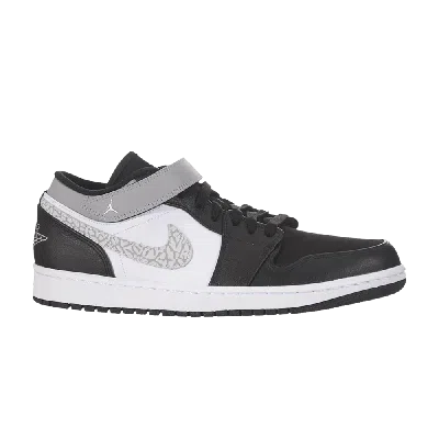 Pre-owned Air Jordan 1 Strap Low 'black Matte Silver'