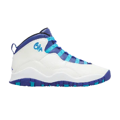 Pre-owned Air Jordan 10 Gs 'charlotte Hornets' In White