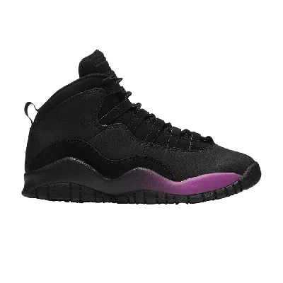 Pre-owned Air Jordan 10 Retro Gg 'purple Fade' In Black