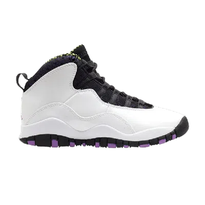 Pre-owned Air Jordan 10 Retro Gg 'violet Pop' In White